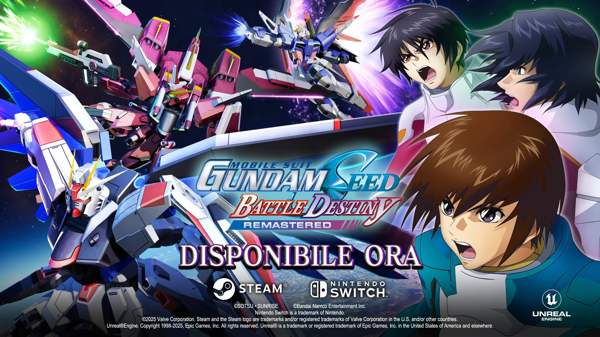 MOBILE SUIT GUNDAM SEED BATTLE DESTINY REMASTERED è arrivato