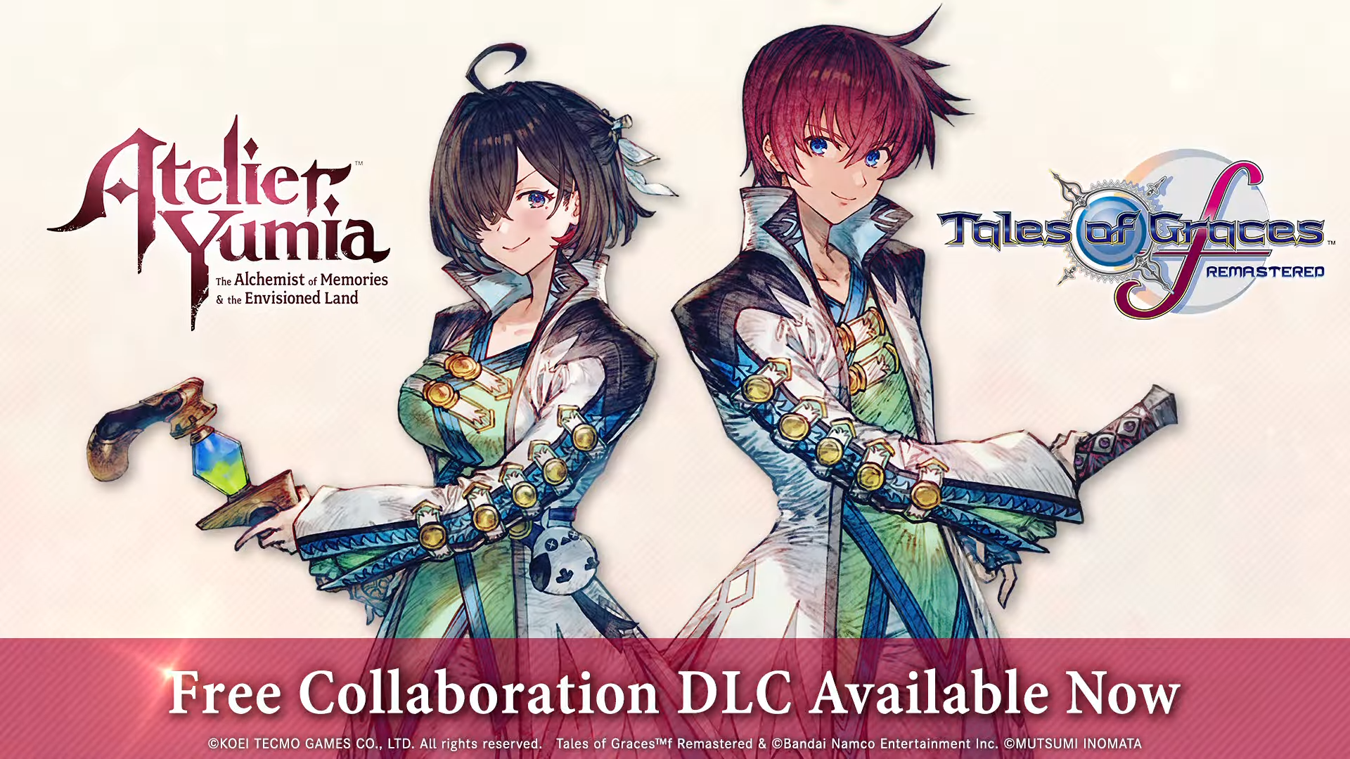 TALES OF GRACES F REMASTERED È ORA DISPONIBILE IN ATELIER YUMIA: THE ALCHEMIST OF MEMORIES & THE ENVISIONED LAND