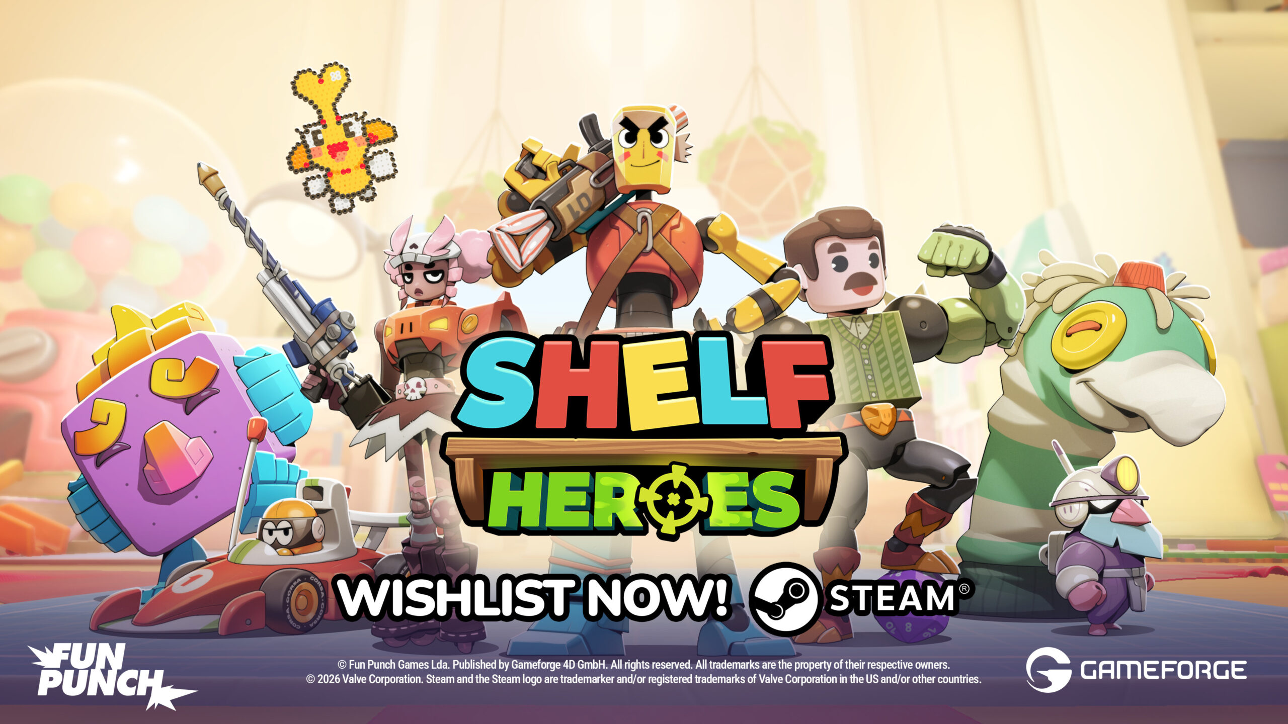 Shelf Heroes porta il caos formato giocattolo al Future Games Show: Spring Showcase